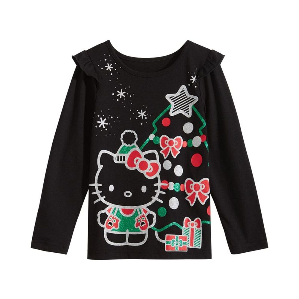 Hello Kitty Little Girls Graphic Print T-Shirt